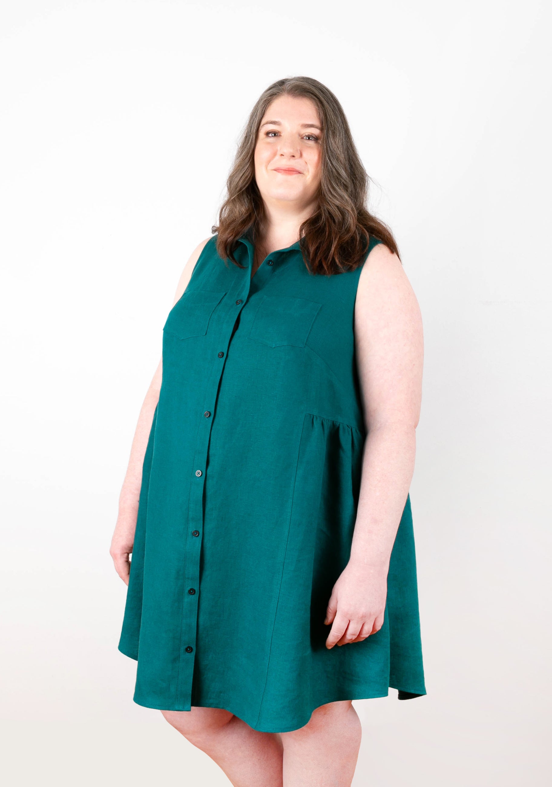 plus size shirt dress pattern Alder Shirtdress Sewing | Sizes 14-32 Ivory silk dress with Size:11-12 Years (160cm) Womens Short Sleeve Maxi MS Adora