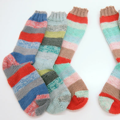 a trio of socks