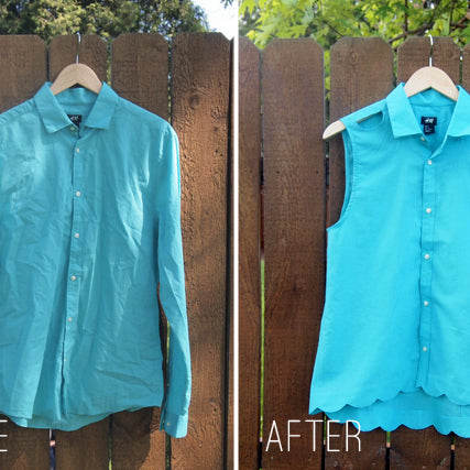 The Button Up Refashion Swap