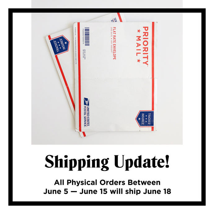 A Quick Shipping Update