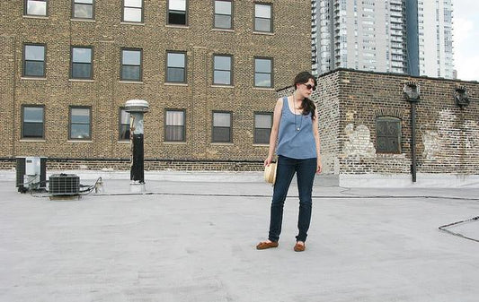 A Summer Chambray Top