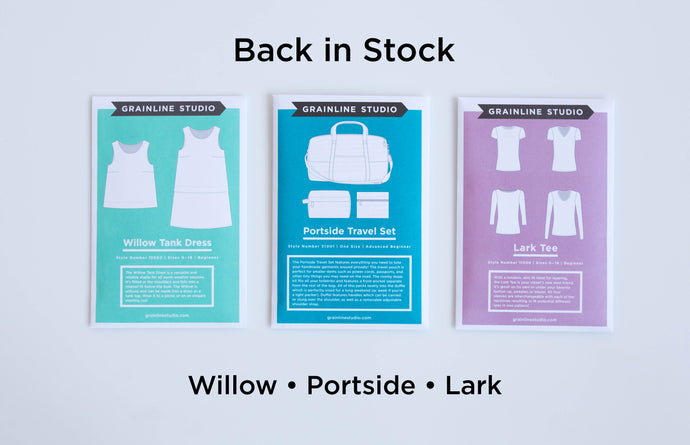 Back in Stock - Lark, Willow & Portside