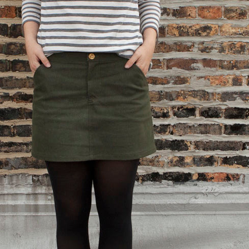 Fall Wardrobe Part Two | Mini Moss Denim Skirt
