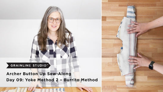 Archer Sew-Along: Day 9 - Burrito Yoke Method