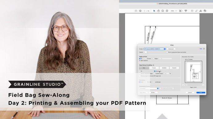 Field Bag Sew-Along: Day 2 – Assembling your PDF Pattern