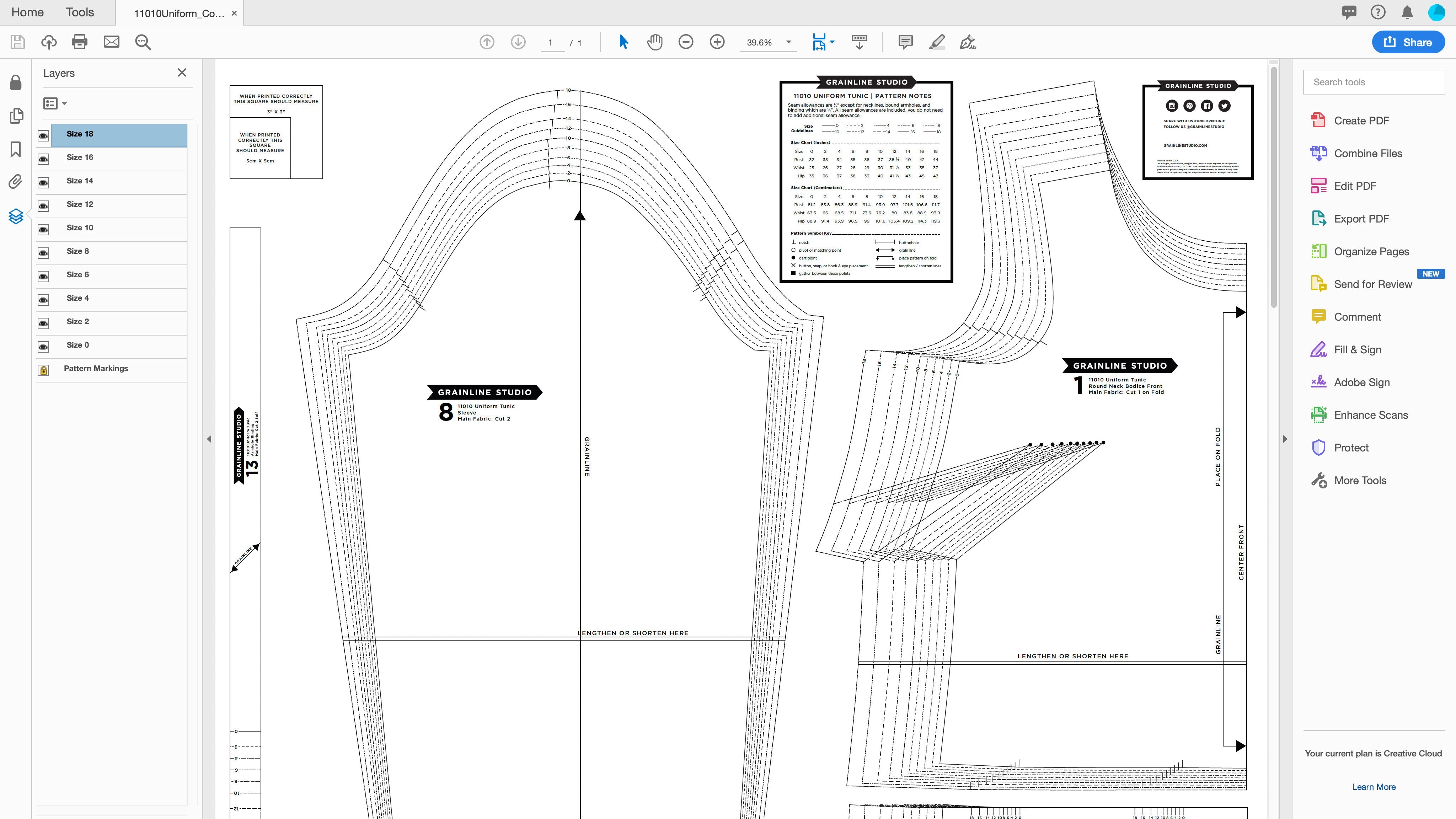 Printing Layered PDF Patterns – Grainline Studio