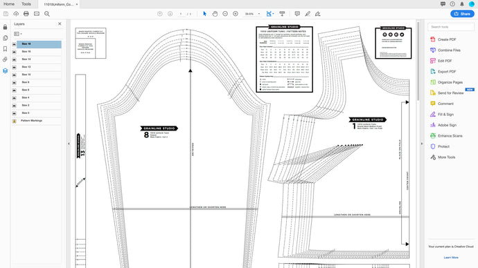 Printing Layered PDF Patterns