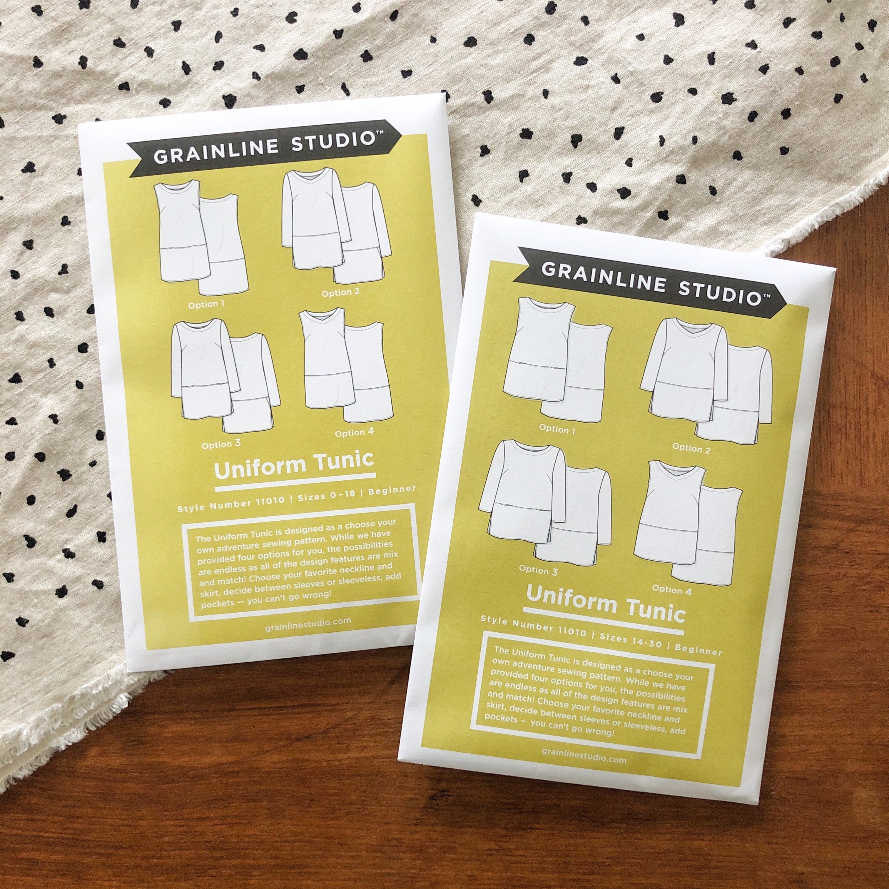 Line Uniform Pattern Paper Uniform 14 – 30 Patterns are Now in Stock! – Grainline Studio