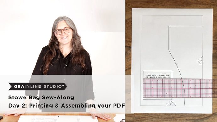 Stowe Sew-Along Day 2: Printing & Assembling the PDF Pattern