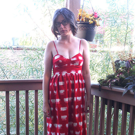 Red Ikat Dress