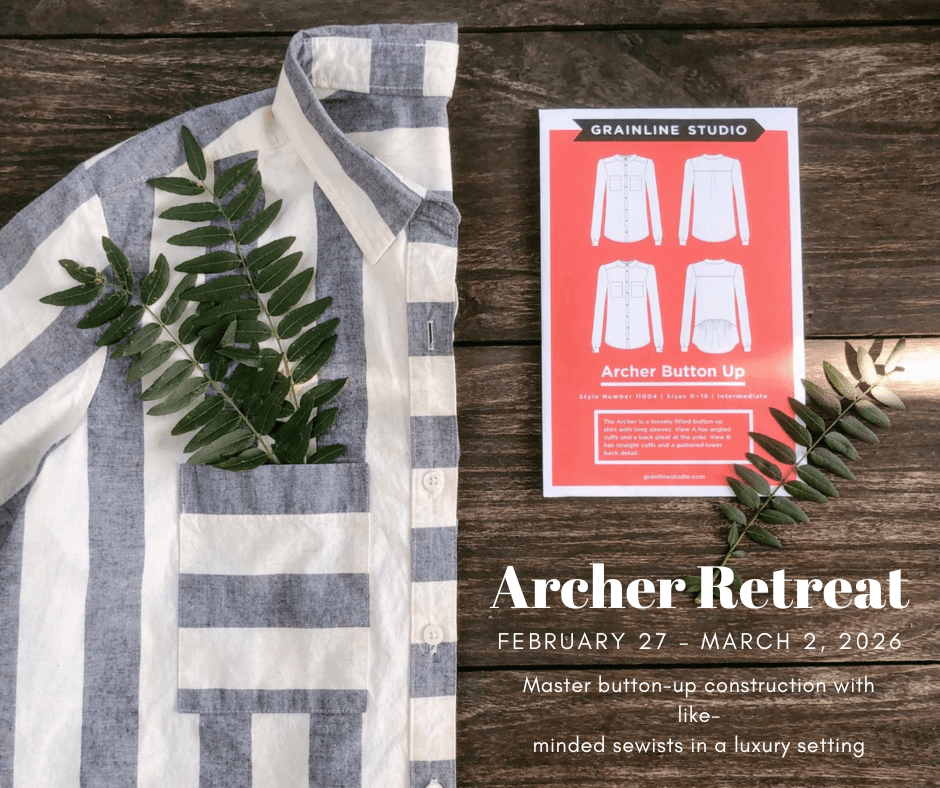 Archer Button Up Sewing Retreat 2026 | Grainline Studio Workshop
