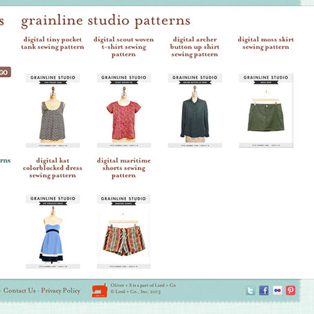 Grainline Studio at Oliver + S