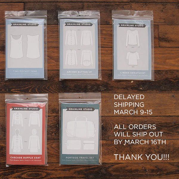 Shipping Notification for March 9-16th