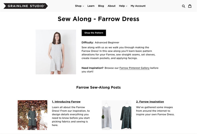 Reintroducing The Farrow Sew-Along Page