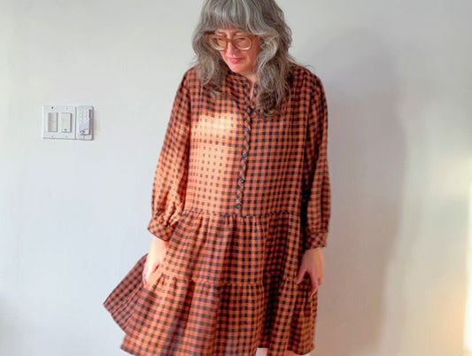 Gingham Linen Poppy Dress