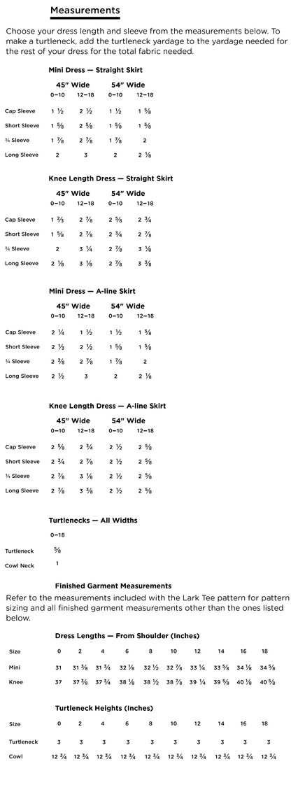 Lark Tee Dress Variation Pack