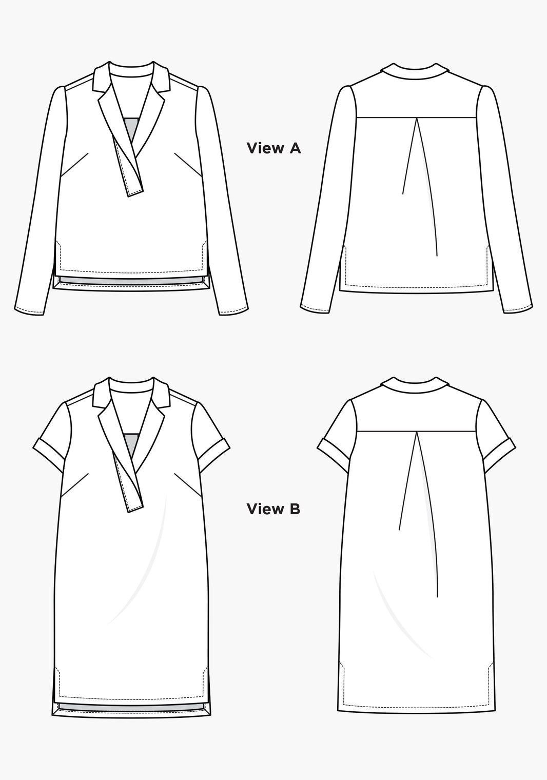 Women's Top & Tee Sewing Patterns | Contemporary Styles | Grainline ...